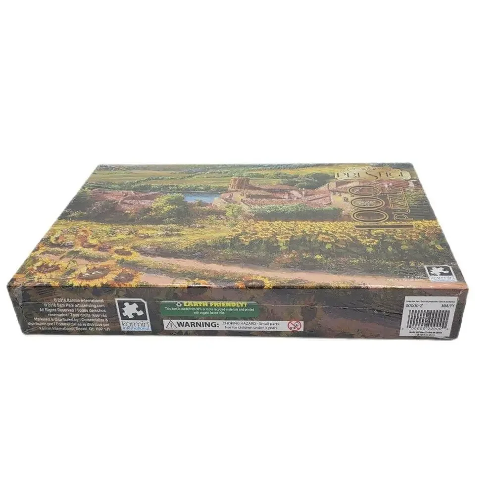 Sealed Karmin Prestige‎ 1000 Piece Puzzle Villa Sunflowers Field Nature Family